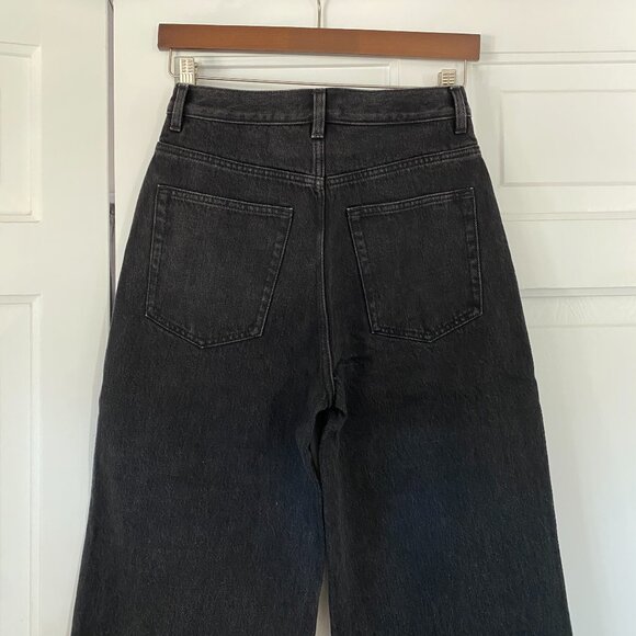 & Other Stories High Waist Wide Leg Jeans in Black Size 27 (NWOT) - Picture 4 of 7